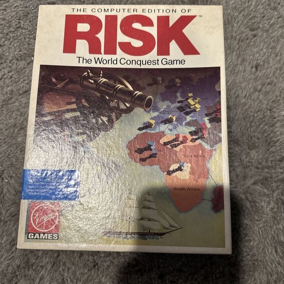 Risk World Conquest - Commodore 64/128 New Sealed Big Box 5 1/4 Floppy - Picture 1 of 6